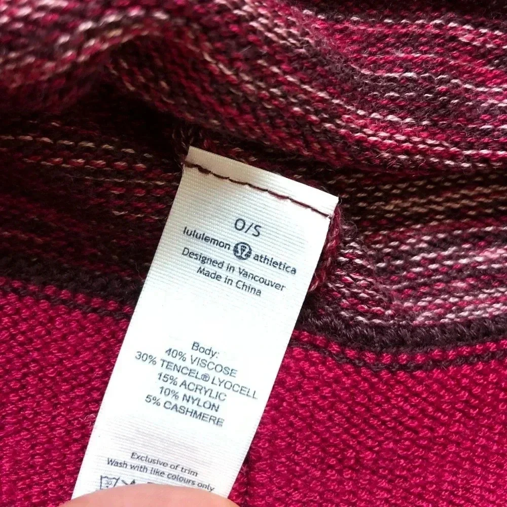 Lululemon Burgundy Beanie Hat winter cozy hat